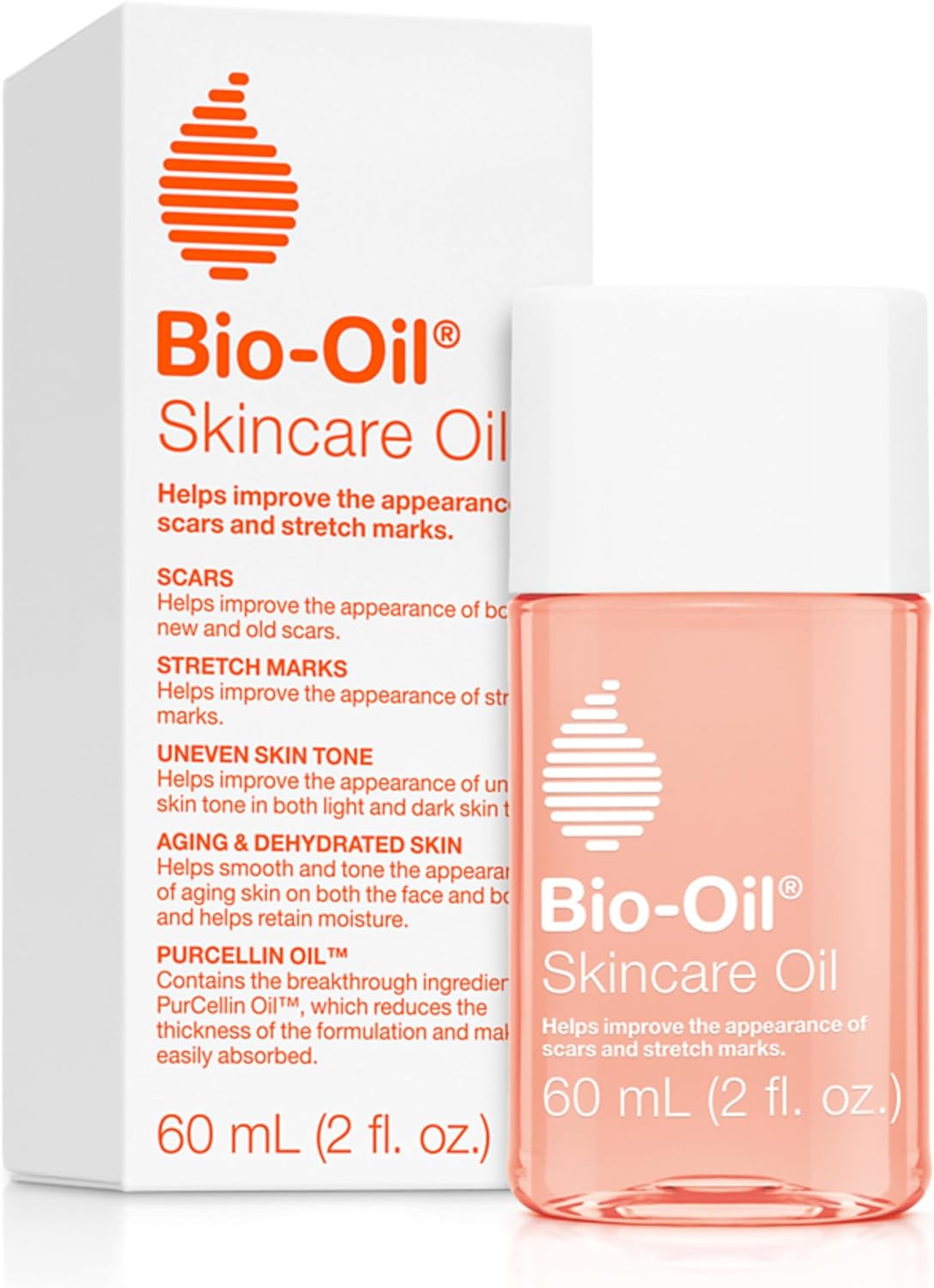 Bio-Oil Skincare Body Oil, Vitamin E, Serum for Scars  Stretchmarks, Face  Body Moisturizer, 2 oz, All Skin Types