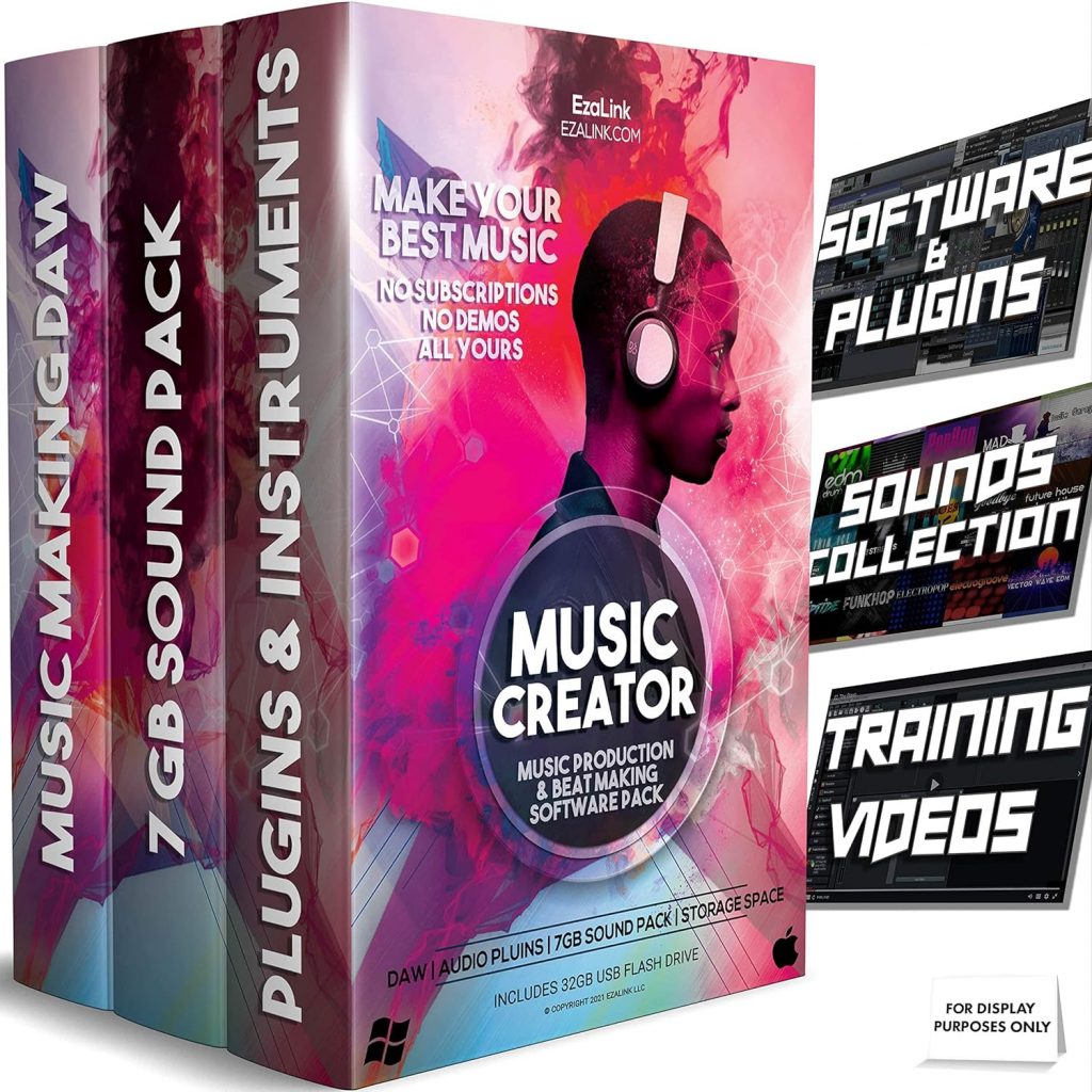 Music Software Bundle for Recording, Editing, Beat Making  Production - DAW, VST Audio Plugins, Sounds for Mac  Windows PC